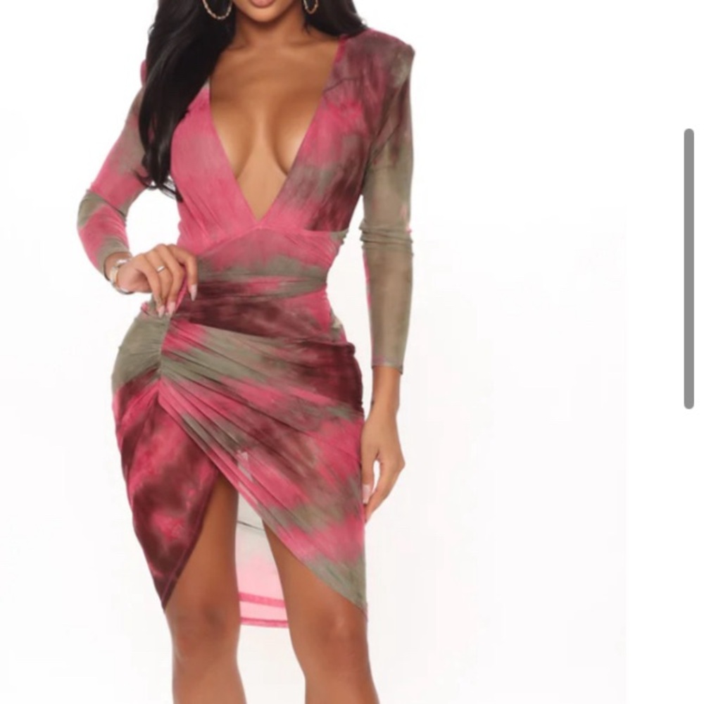 ⭐️Tie-Dye Long Sleeve Dress